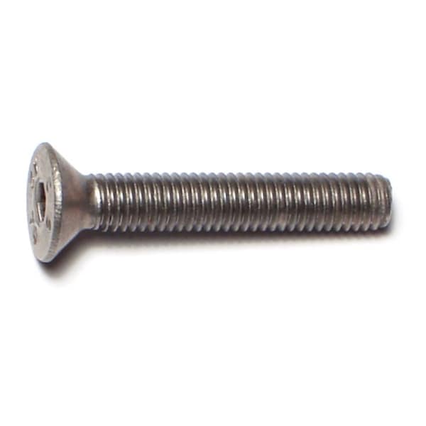 Midwest Fastener M5-0.80 Socket Head Cap Screw, Flat, Plain Stainless Steel, 30 mm Length, 6 PK 77046 - main